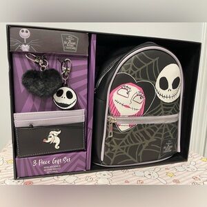 Nightmare Before Christmas Mini Backpack Disney Gift Set Keychains, Wallet Jack